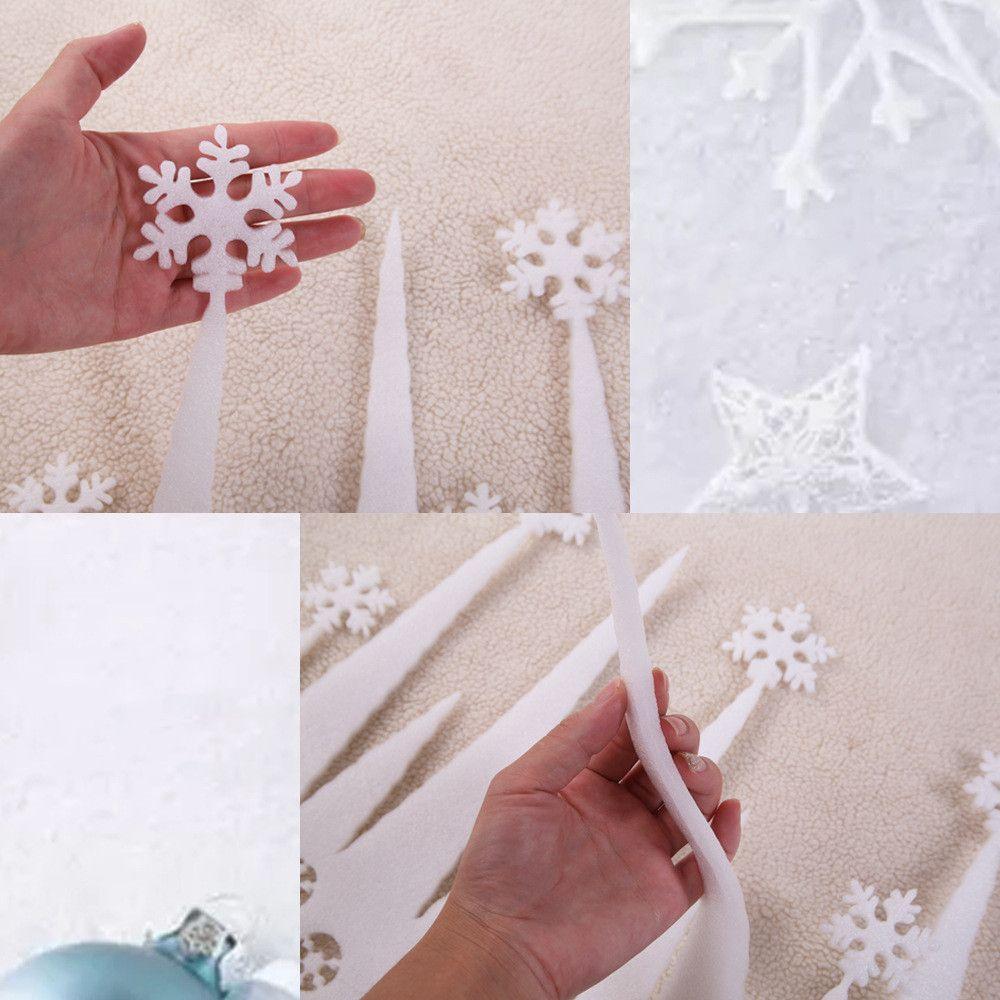 Ice Bar Artifical White Snowflake Simulated Snowflake Snowflake Ice Strip Christmas Icicles