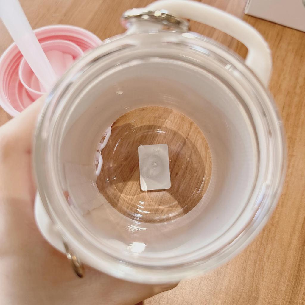 Adorable Bear Pink Straw Cup with Leather Case & Anti-Scalding Design - Portable Bracelet-Style Water Cup for Girls