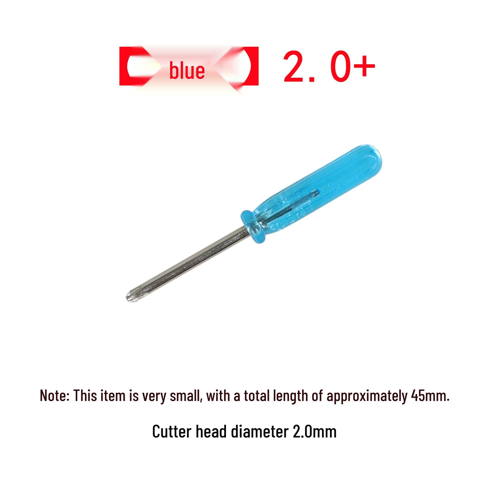

Mini Dual-Use Screwdriver Set: 1.6mm, 2mm, 3.0mm Phillips & Flathead, Blue