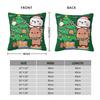 Bubu Dudu Xmas Christmas Pillowcase Printed Fabric Cushion Cover Decor Throw Pillow Case Cover Car Zippered 18''