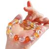10Mm Natural White Crystal Chalcedony Design Bracelet Bracelet