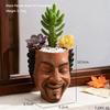 Creative  Style Flowerpot Green Potted Plants Container Home Courtyard Garden Decoration Resin Handicrafts Ornament