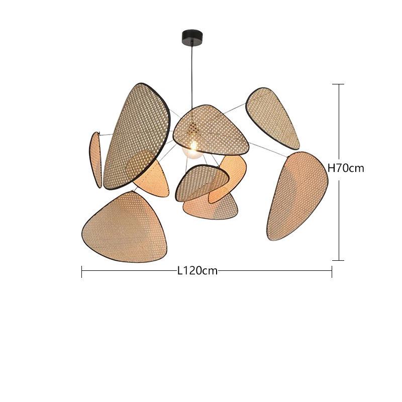 Pre-owned Wabi-sabi Rattan Pendant Lamp for Zen Tea Rooms & Creative Spaces