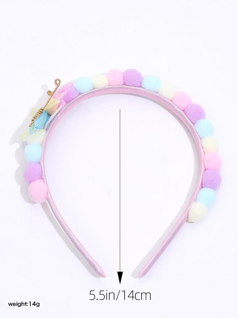 Modische Glitzer-Stern-Stirnbänder für Mädchen Regenbogen-Spitze Haarband Niedliche Schmetterlingsform Haarreif Kinder Party Haaraccessoires