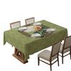 Green Tablecloth Geometric Light Luxury Dining Table Coffee Table Desk Decorative Tablecloth Tablecloth Outdoor Picnic Towel