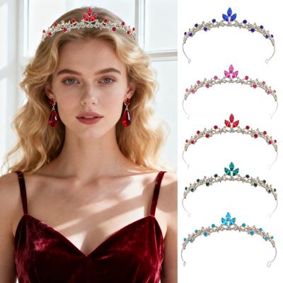 Neue Brautkrone Kristall Kinder Prinzessinnenkrone Kopfschmuck Mädchen Geburtstag Haaraccessoire Mädchen Bühnenauftritt