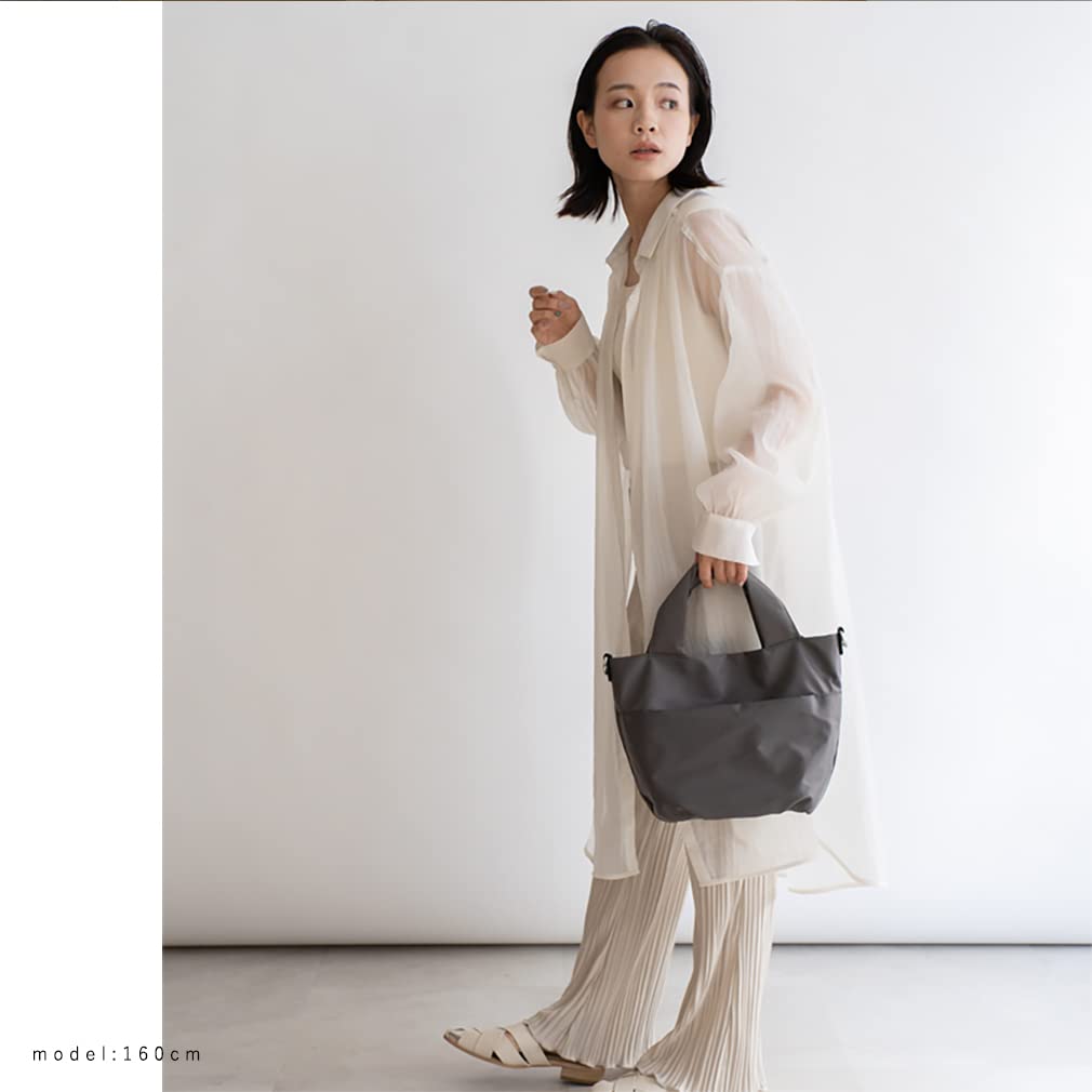 VITAFELICE Women's Nylon 2-Way Balloon Tote Bag (vnsb-725z, Gray)