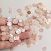 Natural Double-Hole Pink Shell Water Drop Connectors for DIY Jewelry Making