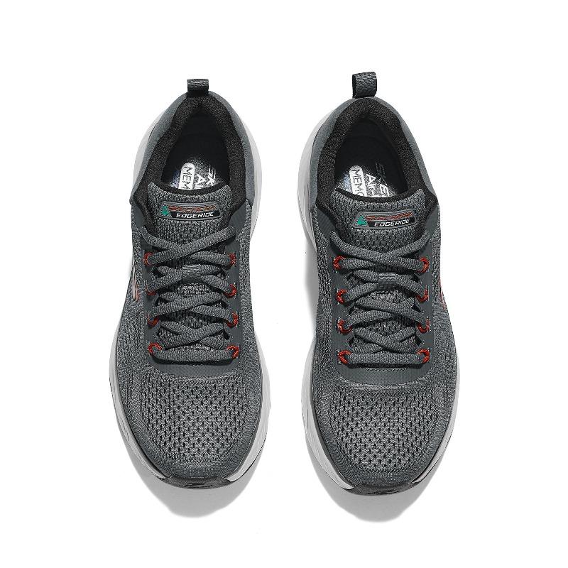 Skechers Sport Men Gray Low Top Running Shoes Mesh Comfortable Simple Versatile 232840-CCRD