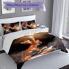 3pcs Custom Name Warriors Cats Bedding Set,Includes 1 Duvet Cover and 2 Pillowcases,All-season Bedroom Decor