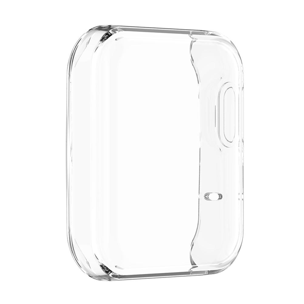 

Case for Xiaomi Mi Watch Lite Redmi Watch Cover Bumper Shell Frame TPU Screen Protector Smartwatch Accessories прозорий білий колір