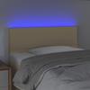 VidaXL LED Headboard Bedroom Furniture Single Bed Accessory Headboard Bed Frame Interior Cream 3121311