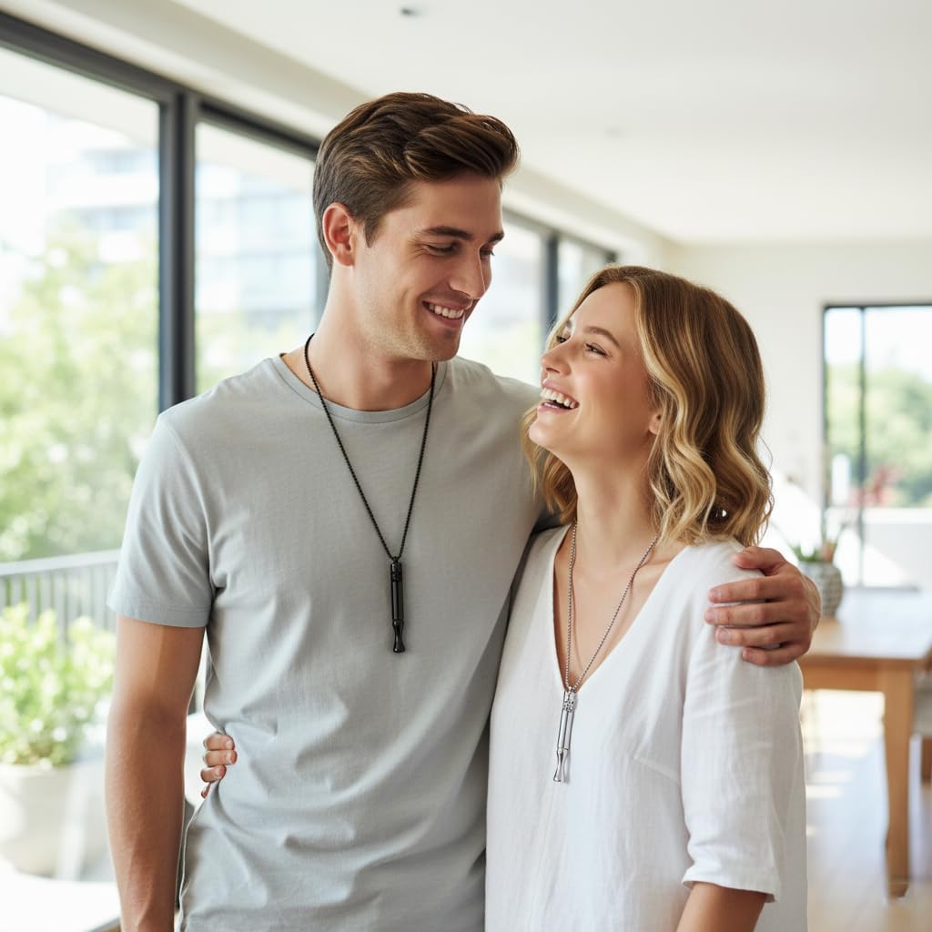 Colier pentru Renunțarea la Fumat cu Capsule de Menta Reîncărcabile Colier de Respirație pentru Alinarea Nervozității și Renunțarea la Fumat,Dispozitiv Natural Pure Breeze pentru Ajutor la Renunțarea la Fumat