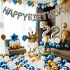 Happy Birthday Party Supplies: 18 & 10 Year Olds Scene Decor with Balloons