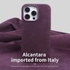 Vollumwickelte magnetische Hülle für ALCANTARA für iPhone 16 Pro Max 16pro Kunstleder Supercar Wildleder Handyhüllen Abdeckung