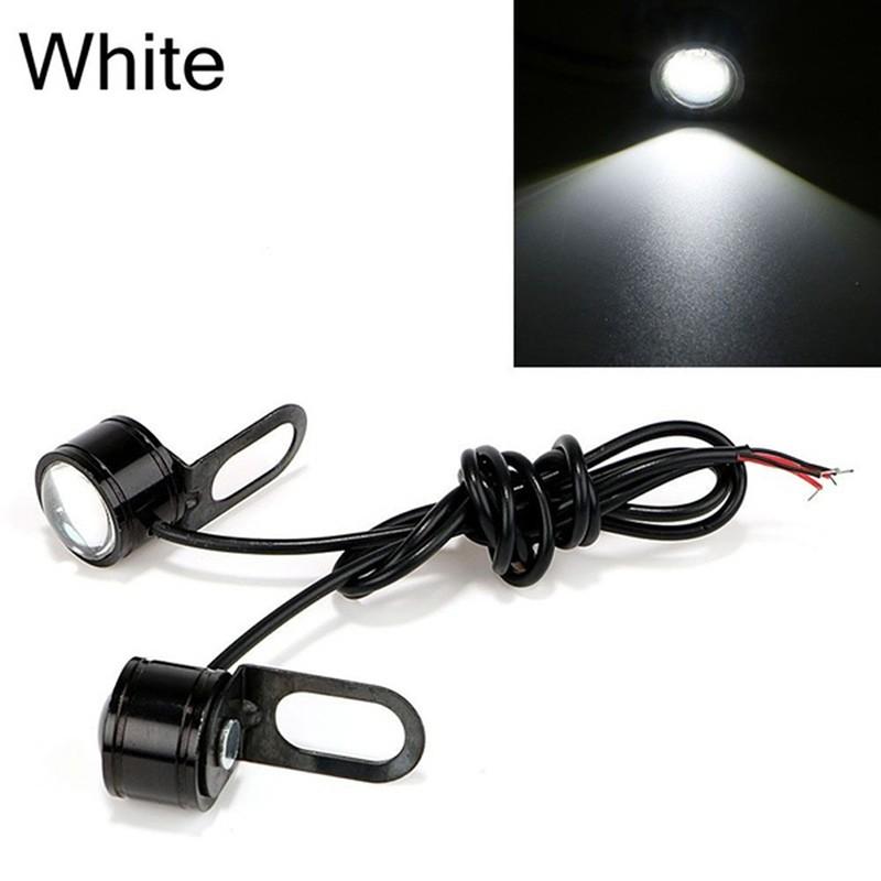 2ks 12V motocyklová svítilna Denní svícení Eagle Eye LED světlo Reverzní záložní zábleskové zrcadlové světlo