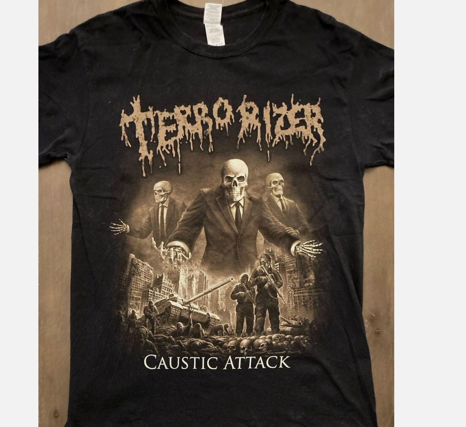 TERRORIZER CAUSTIC Black Unisex All size Shirt XXXL