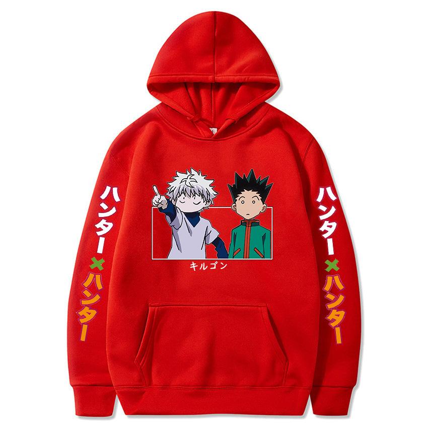 Japanese Animation Hunter X Hunter Killua Sweatshirt Men Womnen Autumn Winter Fashion Design Pullover Men's Fleece Hoodies