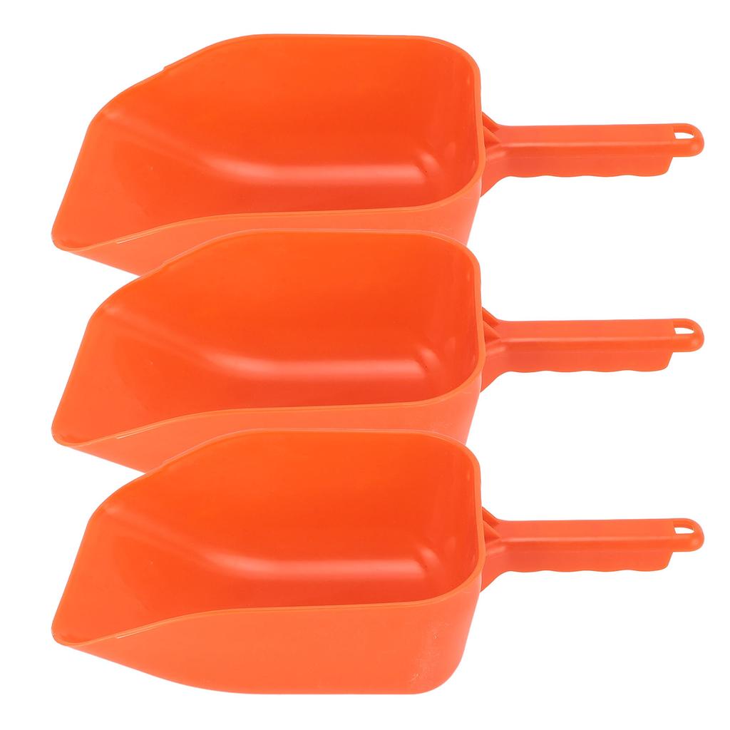 3pcs Plastic Feed Shovel Handheld Feeding Scoop Feed Ladle Portable Feeding Tool for Livestock