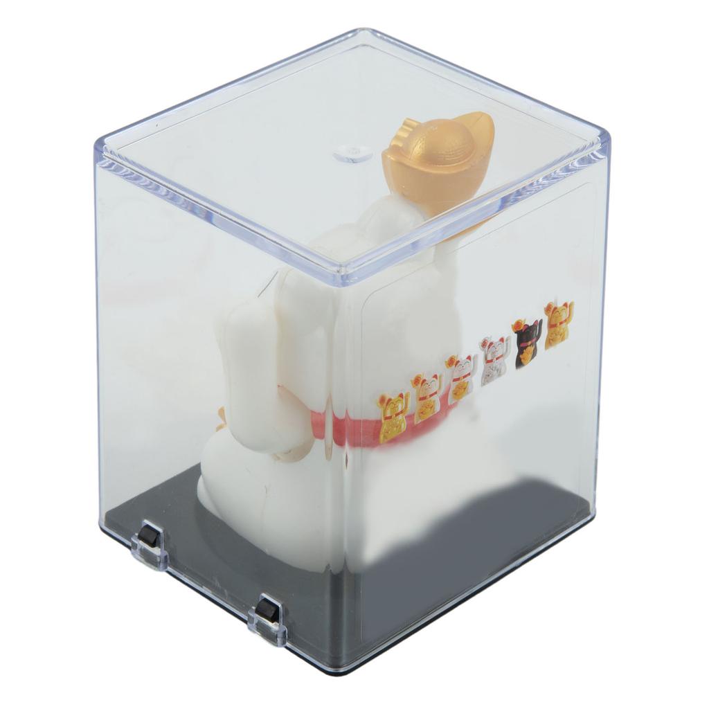 Solar Car Maneki Neko Lucky Cat Home Decor Waving Hand Cat Feng Shui Ceramic Fortune Cat Statue Kawaii Room Decor Accessories