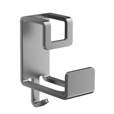 Punch-Free Stainless Steel Wall-Mounted Multi-Functional Adhesive Storage Hooks for Bathroom and Kitchen