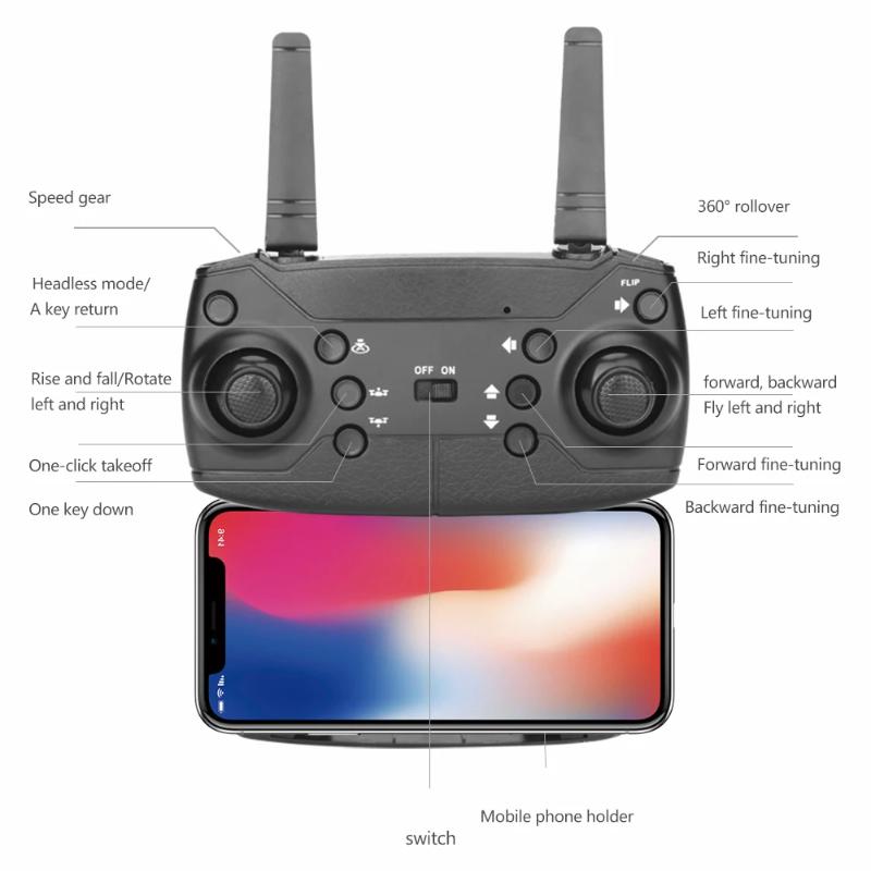 Neue WIFI FPV Drohne Weitwinkel HD 4K 1080P Kamera Höhenhaltung RC Faltbarer Quadcopter