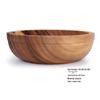 YFJY Acacia Wood Bowl Set - Japanese Style, Moisture-Proof Wooden Bowls and Plates for the Home.