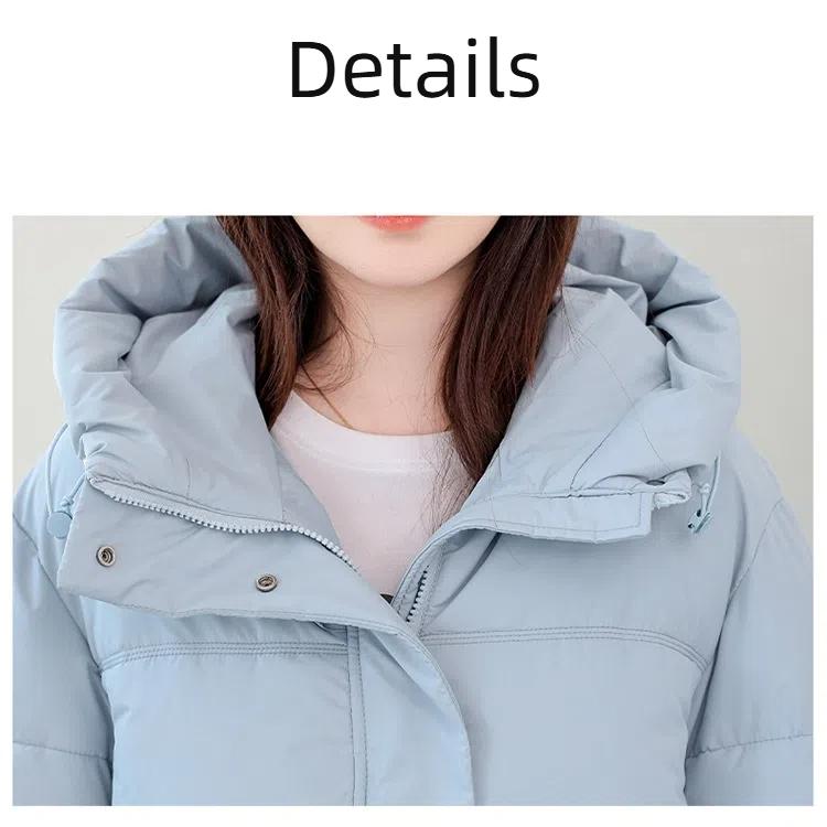 Women's Short Winter Jacket Warm Hooded Loose Cotton-Padded