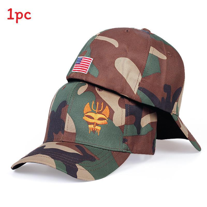 American Flag Baseball Cap Cotton Blend With Curved Brim For Men And Women Style C