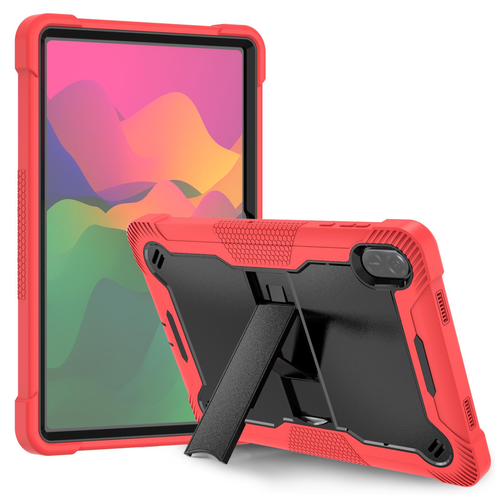Robuuste Beschermhoes voor Huawei Honor Pad X8b X8a 11 inch Schokbestendige Tablet Stand Cover voor Honor Pad X8A 11 Honor X8a X8b 11inch rood