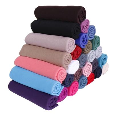Monochrome Women'S Sweat Cloth Long Scarf, Autumn And Winter Mercerized Cotton Warm Scarf Headscarf