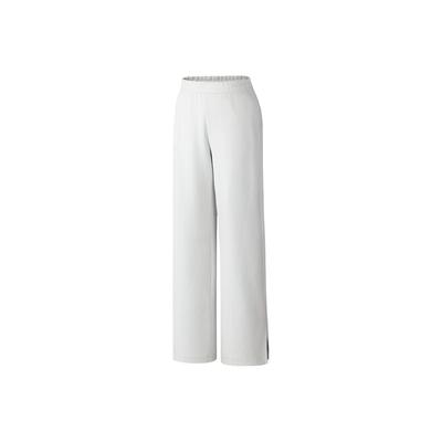 Breathable Loose Mid-Rise Casual Straight-Leg Solid Color Knitted Sports Pants Women Bottoms 162537309-1