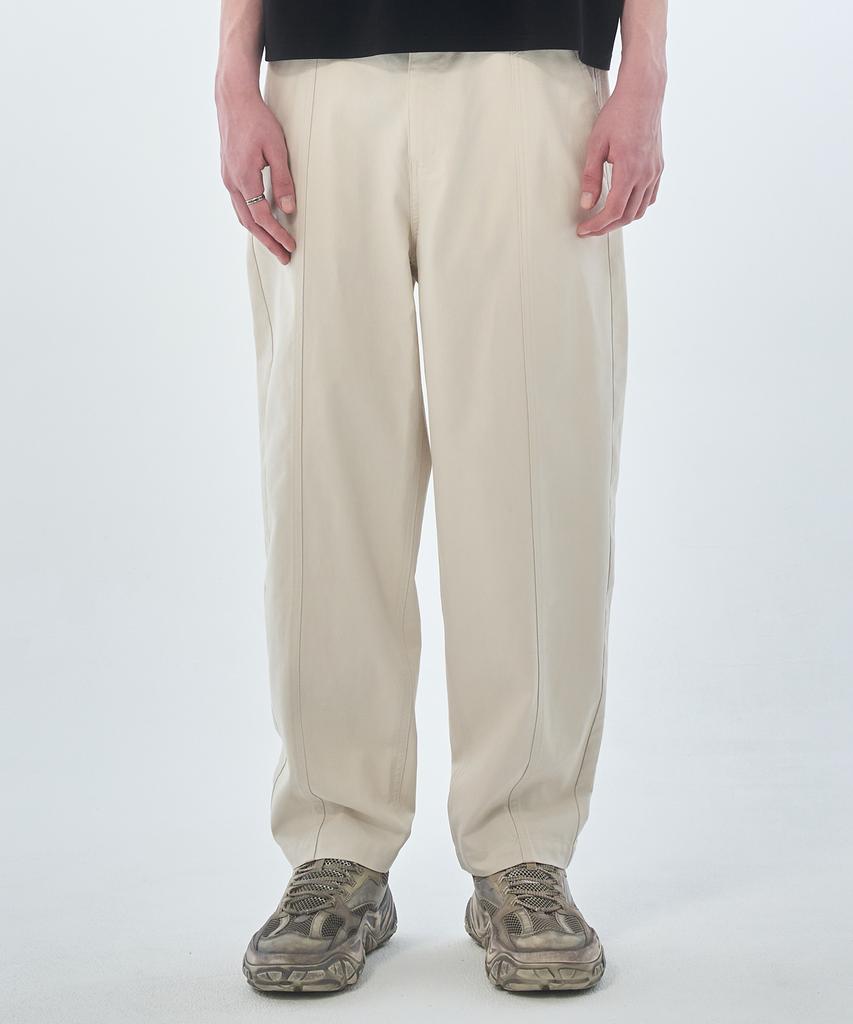 ZENSAI Baggy Fit Chino Pants Ivory