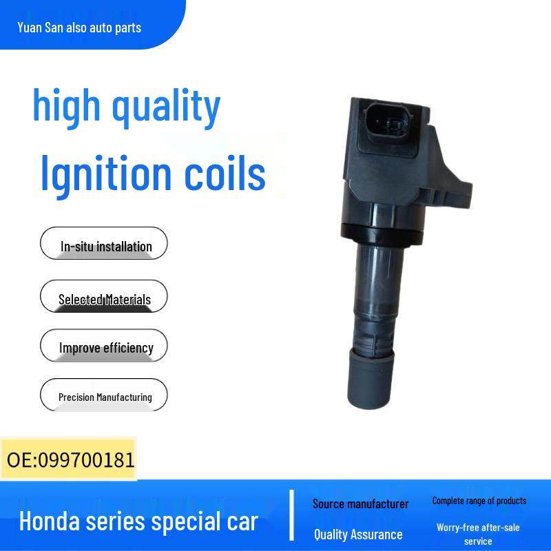Compatible Ignition Coil for Honda Accord, Spirior, Vezel, Jade, Lingpai, Civic, and Acura models (Part 099700181) 4 Cylinder
