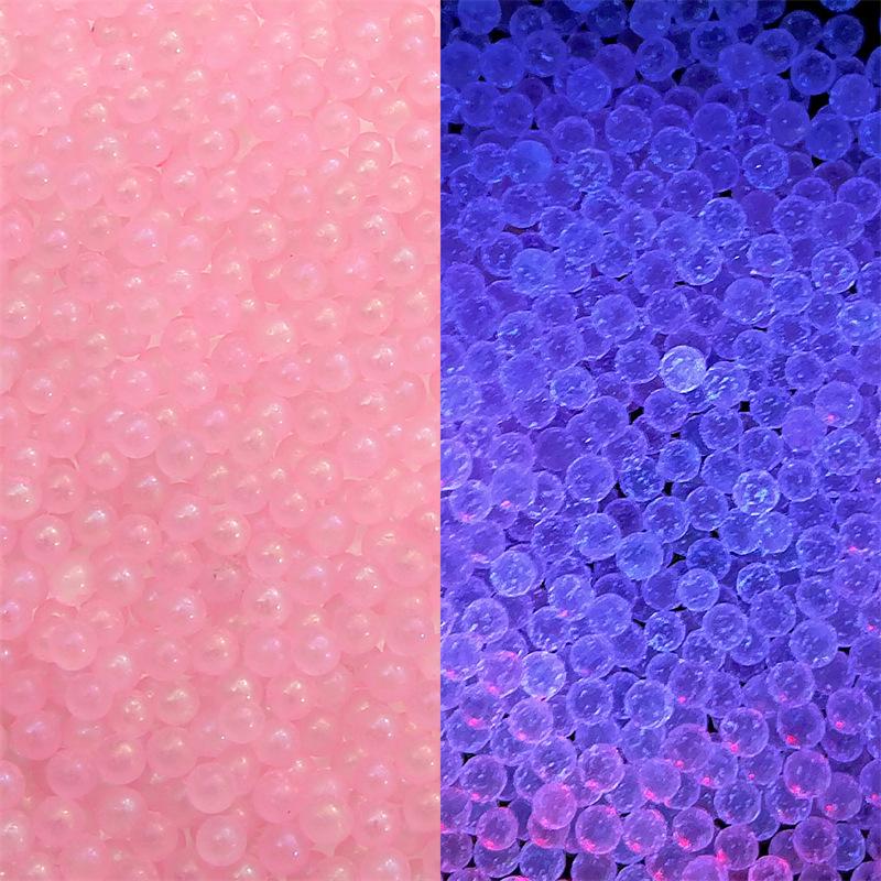 30g Bezotworowych Luminescencyjnych Szklanych Koralików Ryżowych do Tworzenia Biżuterii DIY