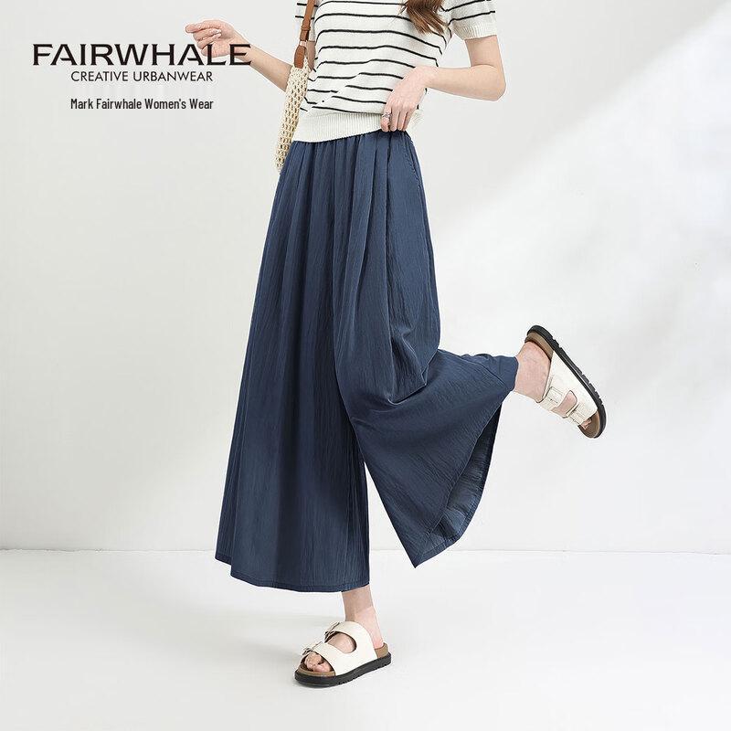Mark Fairwhale Women s Loose Wide-Leg Culottes L