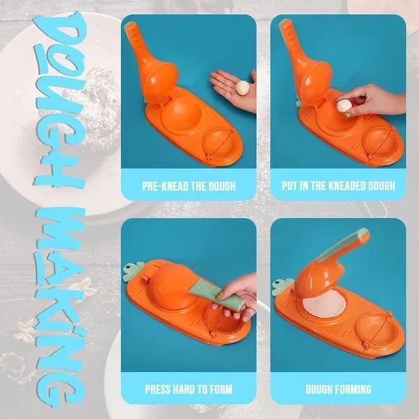 2-in-1 Dumpling Skin Maker Manual Dumpling Wrapper Mold for Home Kitchen Tools