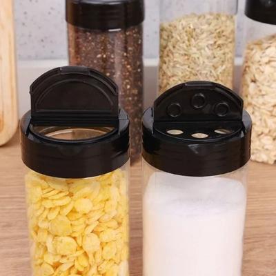 Simple Plastic Seasoning Jar 100/160/250ML Portable Salt Cellar Empty Condiment Storage Bottle Kitchen