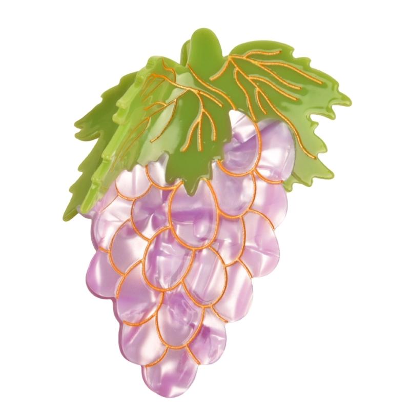 Stylish Fruit Acetate Hair Claw Clip Unique Designs Women's Hair Accessory for Daily Outings and Casual Gatherings