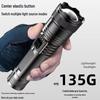 Rechargeable High-Power LED Flashlight with Telescopic Zoom, Super Bright Long-Range Spotlight for Outdoor and Household Use