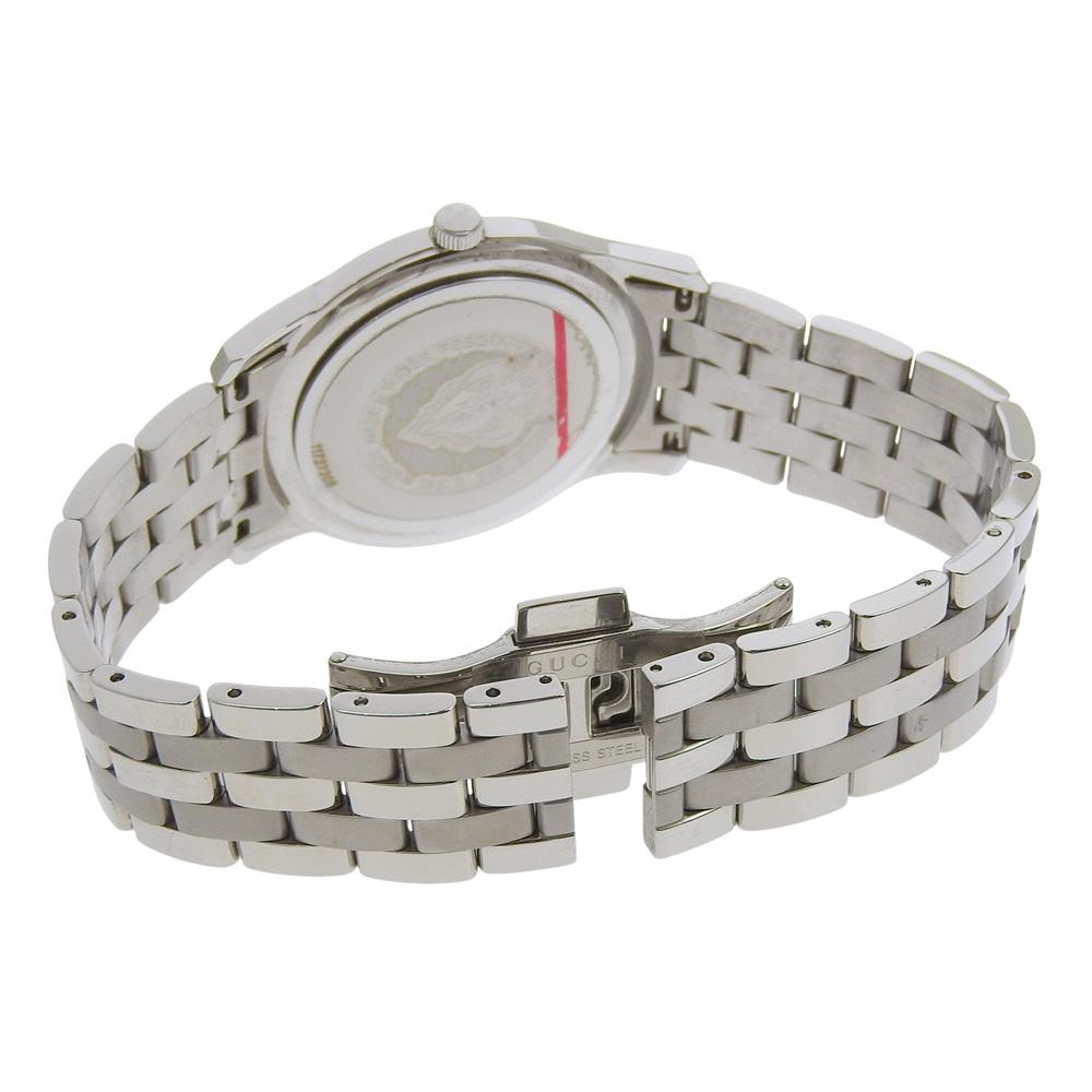 Gucci G Class Watches 5500XL blackDial Stainless Steel Quartz Analog Display Mens Used