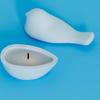 Flexible Silicone Mold for Candle Holder Bird Candlestick Ornament Mould Decorative Resin Mold for Handicraft