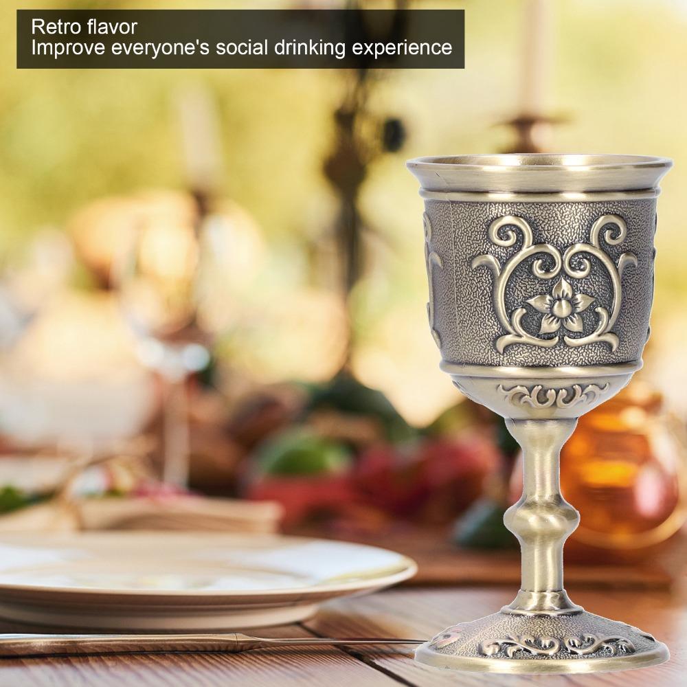 Engraved European Chalice Embossed Whiskey Goblet Goblets & Chalices Party Supplies For Party