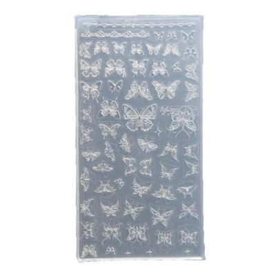 Πρακτικό Λεπτό Καλούπι Σιλικόνης Nail Art Διαφανής Πλάκα Σφράγισης Στένσιλ Νυχιών DIY Εργαλεία Μανικιούρ για Μανικιουρίστ