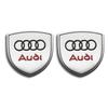 1/2 stk Metall Bil Skjold Logo Side Karosseri Bakluke Klistremerke For Audi A1 A3 A4 A5 A6 B5 B6 B7 B8 C5 C6 C7 A7 A8 Q3 Q5 Q7 TT 8V Dekal