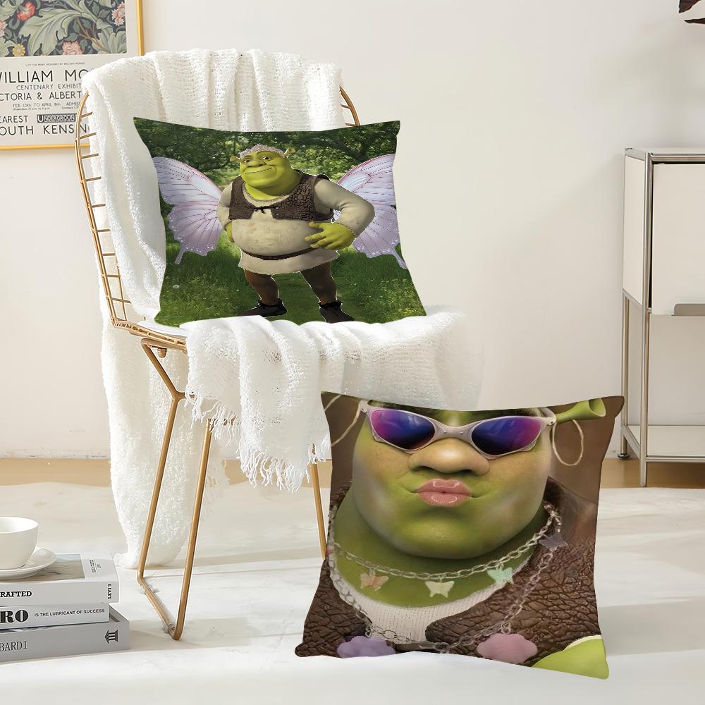 Anime Film Sshrek Pillow Case Suitable For Bedrooms Living Rooms Cars Home Decoration