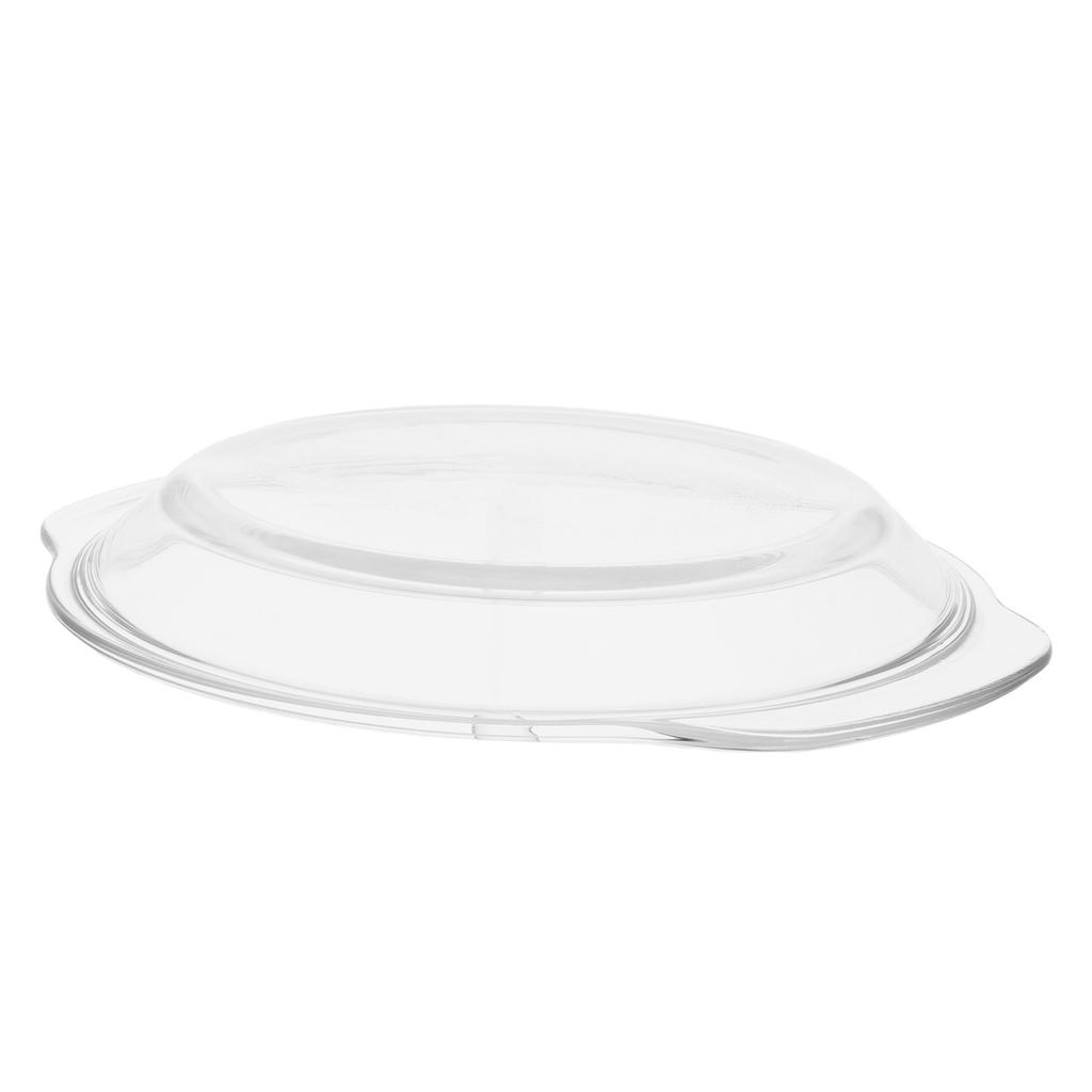 Glass Microwave Plate Cover Splash-Proof Reusable Transparent Microwave Dish Cover for Food Splatter 17.8cm Food Covers