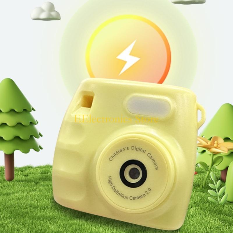 B03C Kids Digital Camera USB Rechargeable Mini Camcorder With 1080P Video Recording Front and Rear Lens Video Recorder