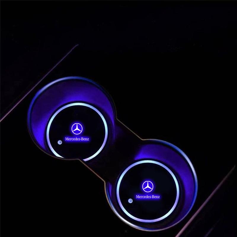 Auto LED Draadloze Drempelverlichting Voor Mercedes Benz A B C E S V Klasse GLB GLC GLE Pilot SLK SLC ML SL Vito AMG Sprinter W176 W205