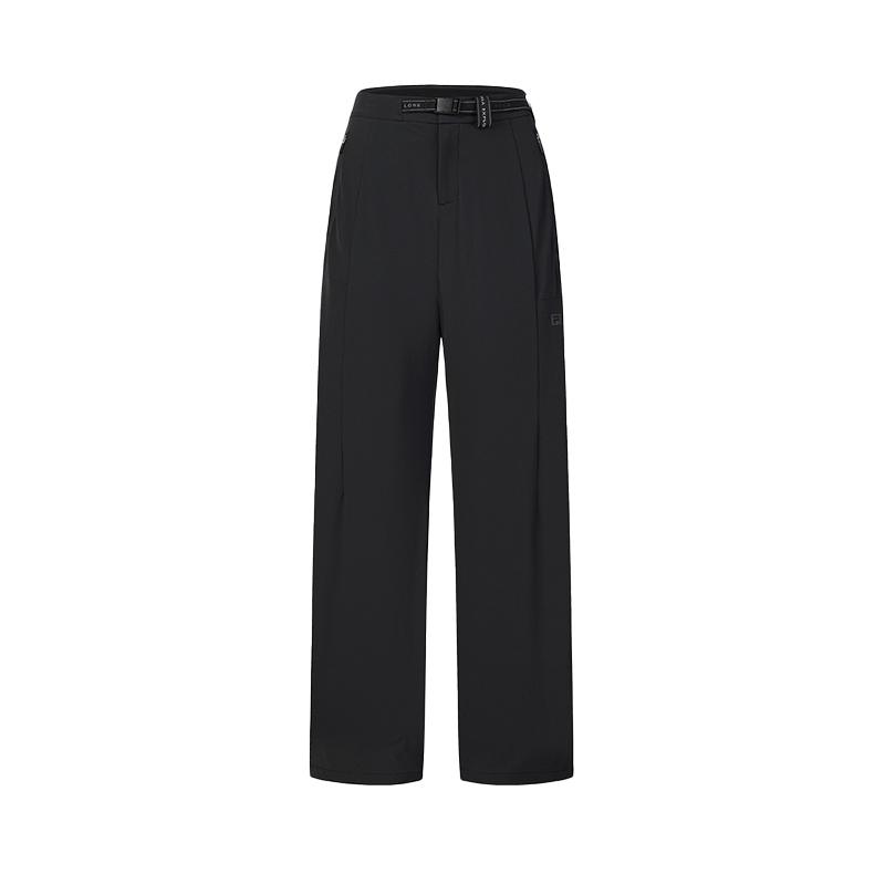 FILA Explore Classic Versatile Comfortable Casual Pants Women bottoms Deep-Black A11W627802FBK S